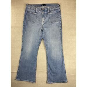 Gap Denim '70s Flare Jeans Women's Size 20/35R High Rise Light Wash